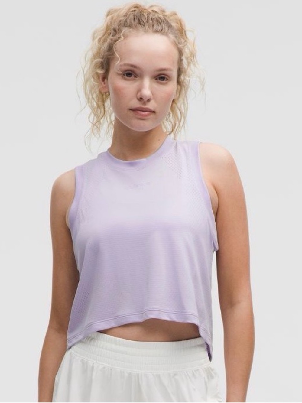 Lululemon swiftly high low crop top